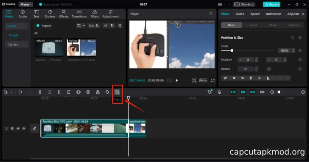 how to Trim and cut video in capcut